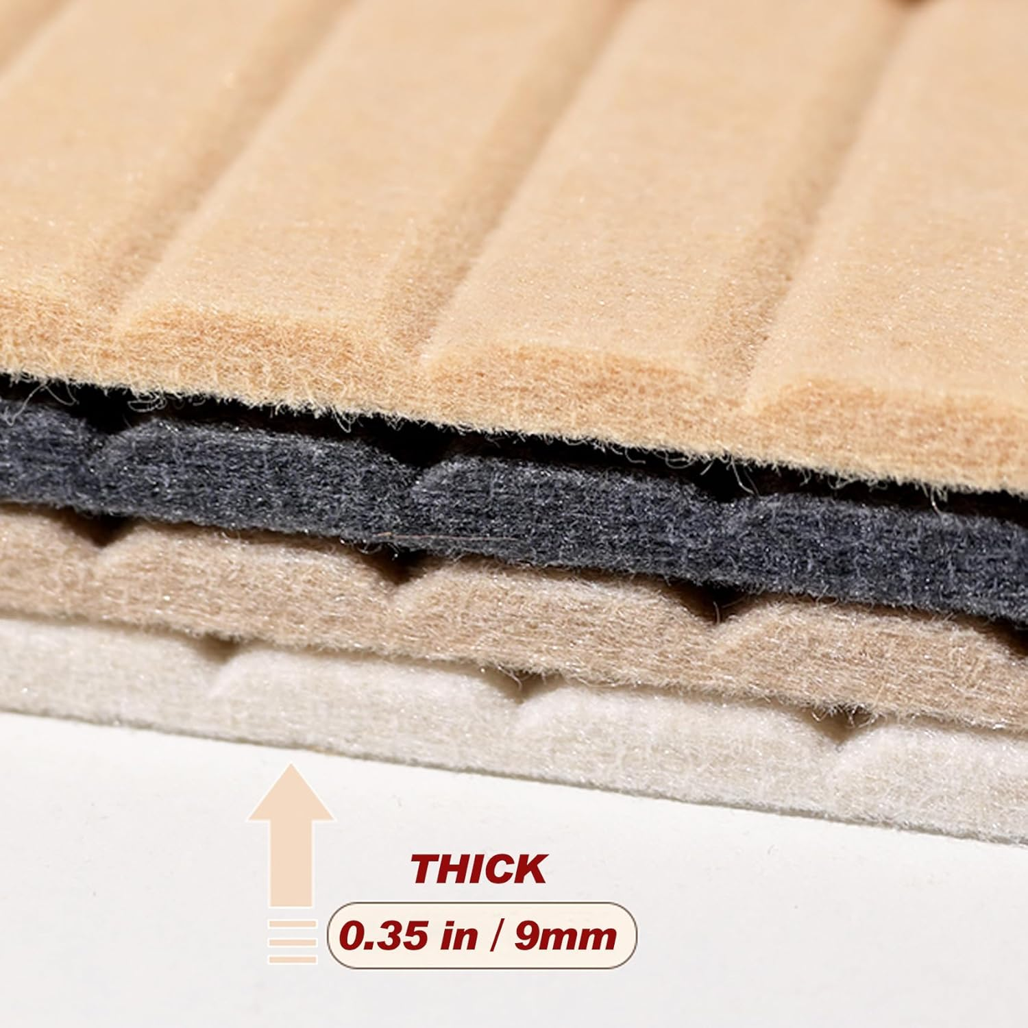 Large Cork Boards for Office, 47"X35" Felt Bulletin Board Tiles Pin Board for Walls Home Decor, Noise Reduction Boards, Panels for Photos Memos, 12-Pack, Black image number 6