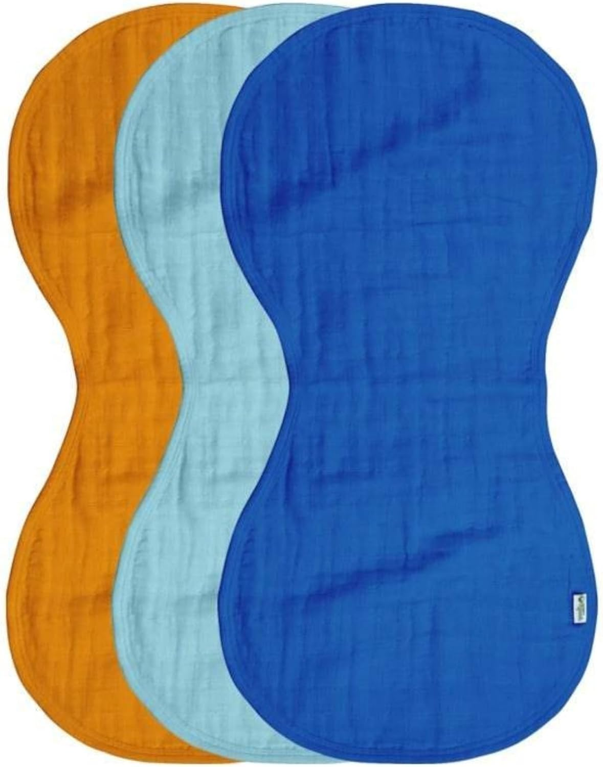 Green Sprouts Muslin Burp Cloths 3 Pieces (Assorted) image number 4