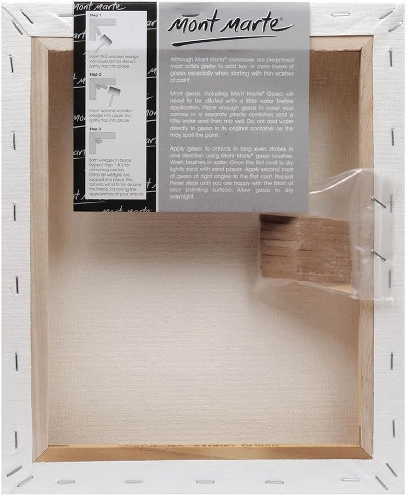 Mont Marte Premium Pine Double Thick Canvas, 20.3 X 25.4 Cm Size image number 2