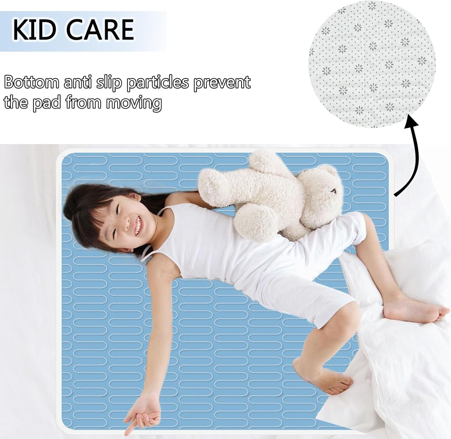 4 Pack Incontinence Bed Pads - 34"X36", Washable and Reusable Waterproof Mattress Pad, Pee Pads for Adults, Kids, Elderly, and Pets