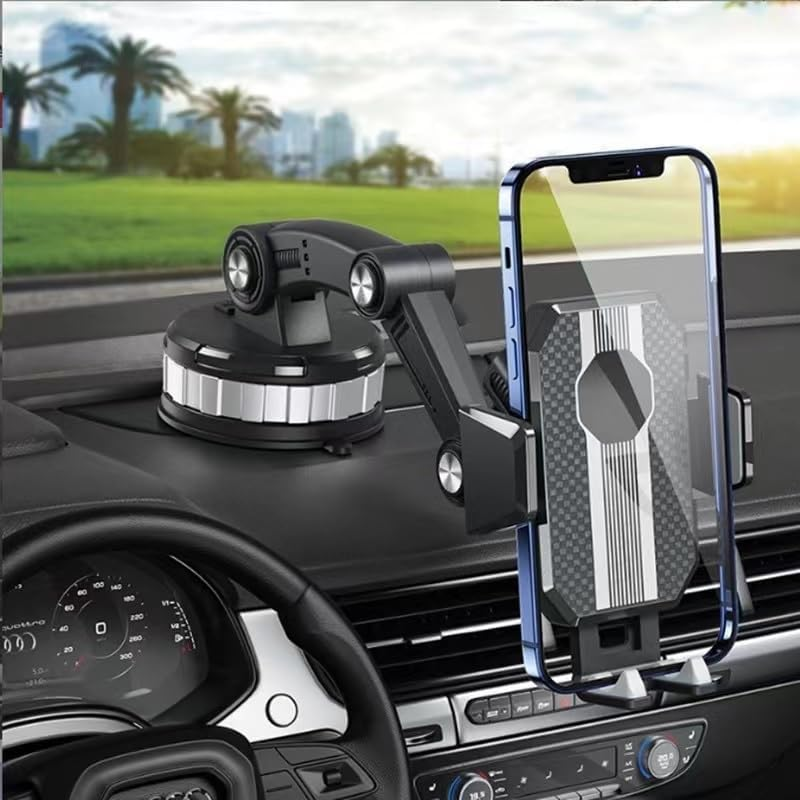Car Phone Holder Mount [Strong Reinforced Mechanical Arm] Cell Phone Car Mount for Dashboard Windshield, Hand Free Universal Phone Holder for Iphone Samsung All Cell Phones (Suction Cup Type) image number 5