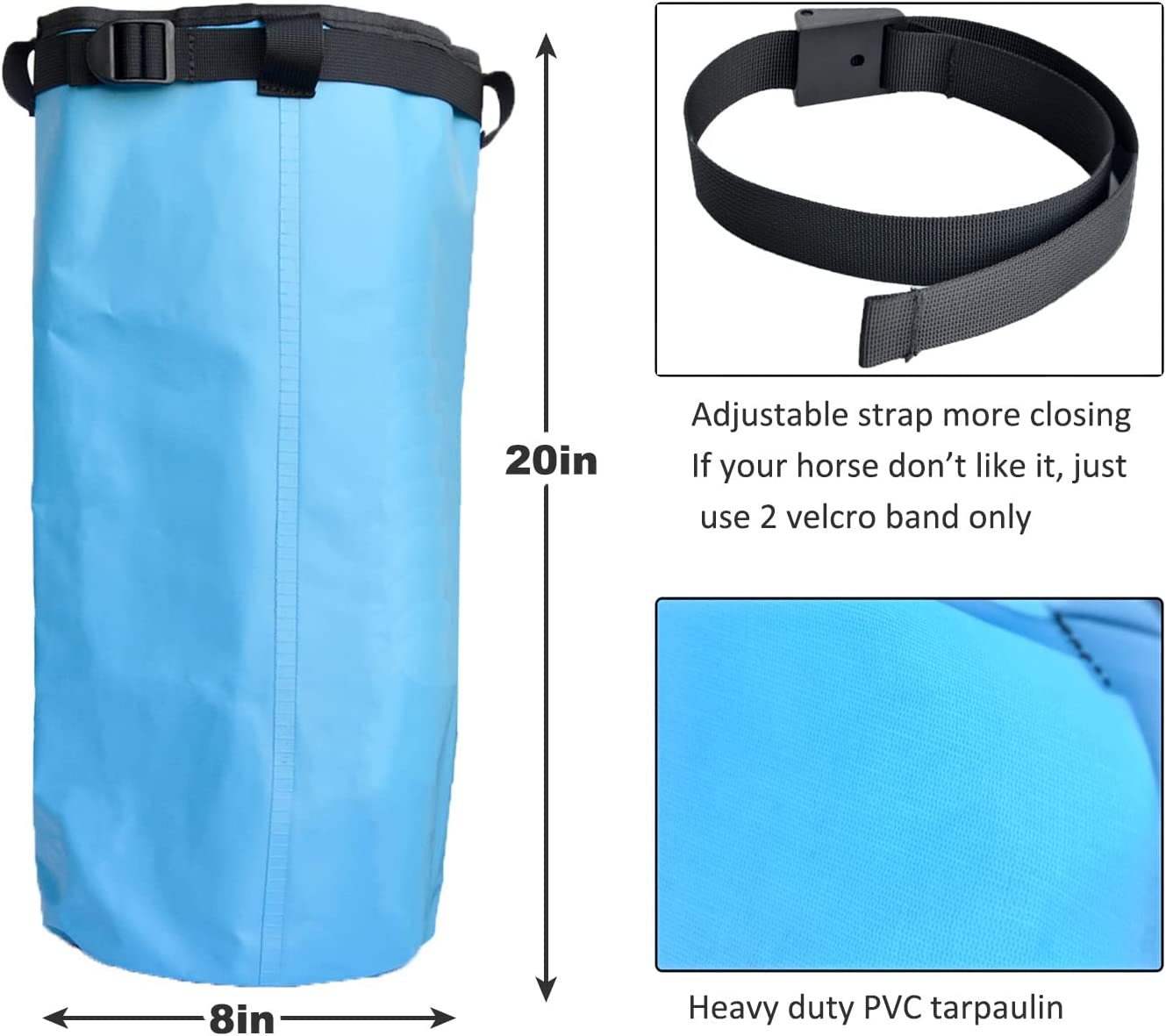 Yeezo Horse Hoof Soaking Boot Hooves Soaker Bag for Treating Common Hoof Ailments with EVA Pad image number 4