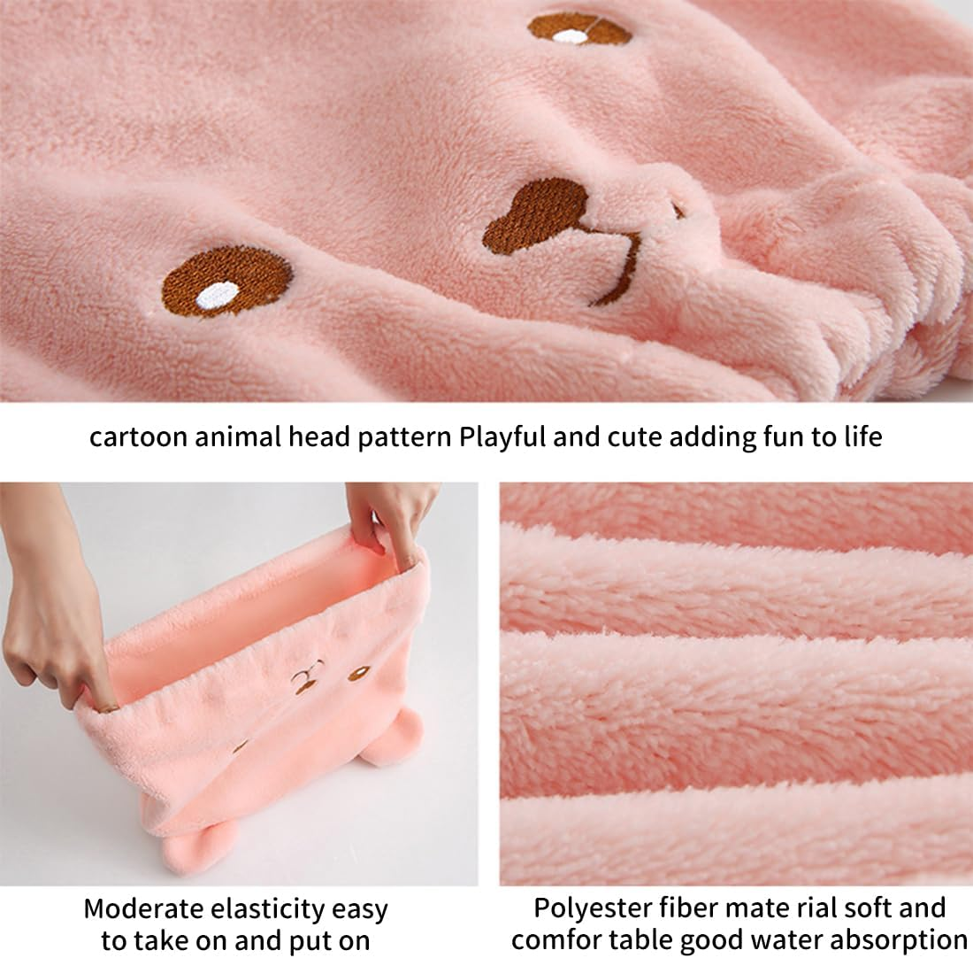 Bangbobi Hair Turban Set of 2 - Quick-Drying Microfibre Towel for Hair, Women & Children - Turban Cap as Hair Towel for Bath & Sauna image number 5