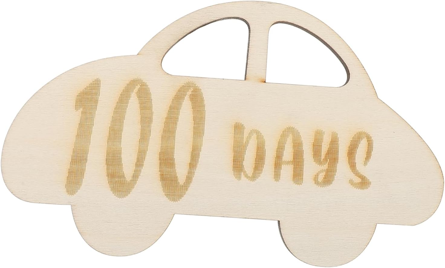 KOCKSHION Wooden Milestone Marker Chip for Newborn Growth Photography Days Memory Milestone Card for Shower and Birth Announcements image number 5