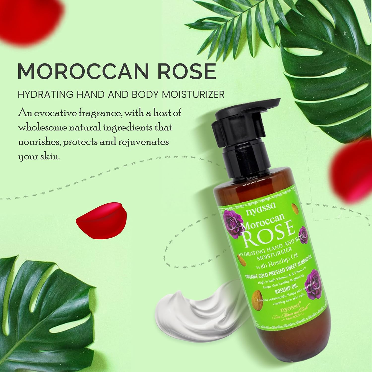 Nyassa Intriguing Moroccan Rose Body Lotion 200Ml image number 3