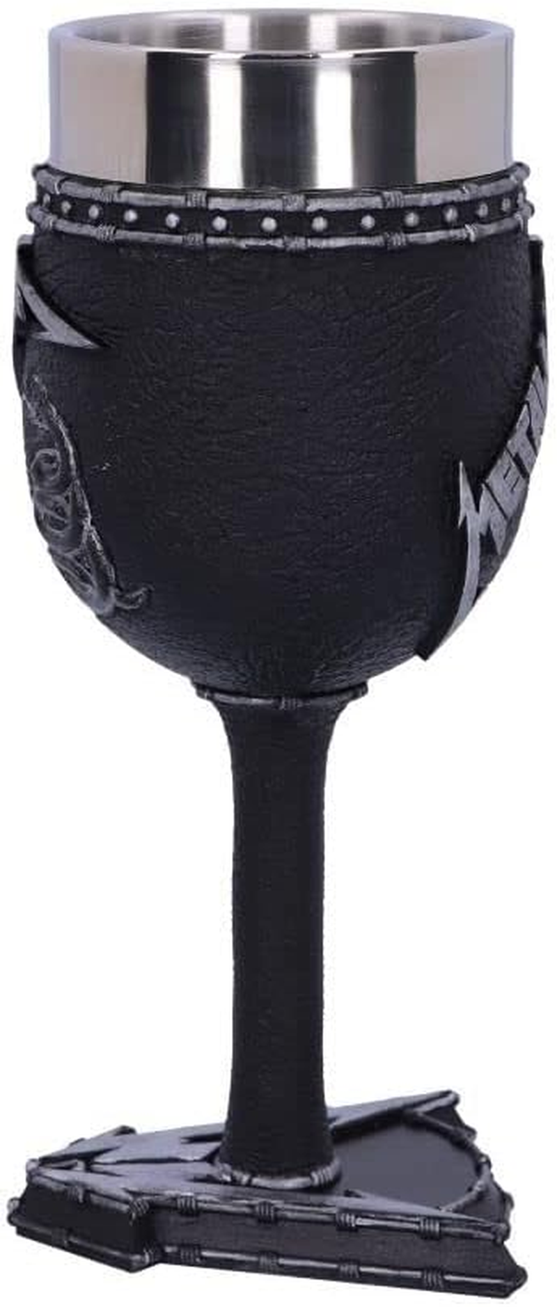 Metallica Nemesis Now B5222R0 Officially Licensed Black Album Goblet Wine Glass, 18Cm image number 1