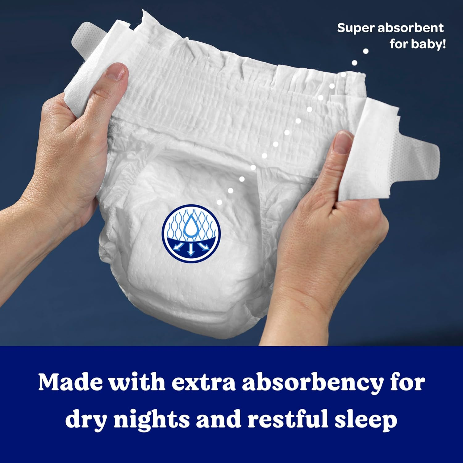 Huggies Overnight Diapers Size 3 (16-28 Lbs), 58 Ct, Overnites Nighttime Baby Diapers image number 4