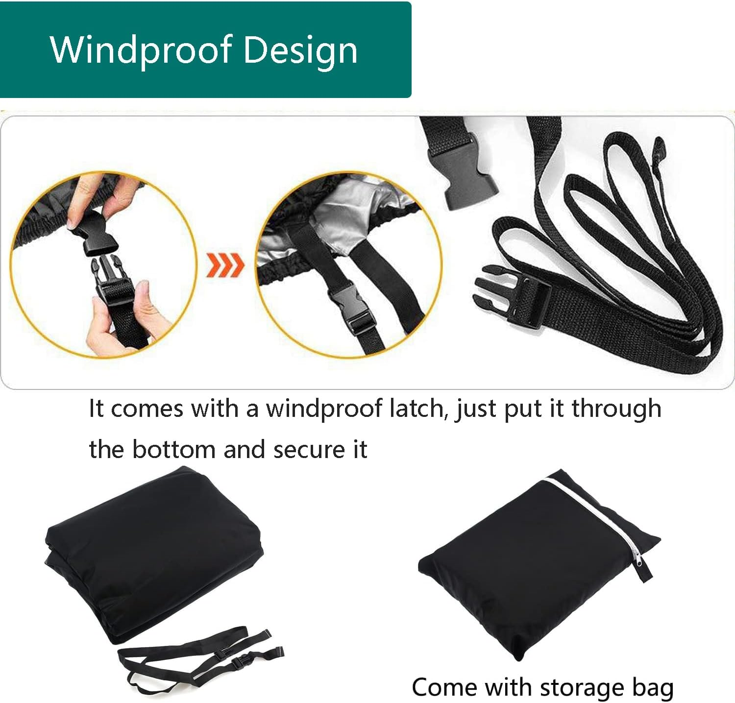 FLYMEI Golf Cart Covers, Waterproof 2/4/6 Outdoor Golf Cart Cover for EZ GO Club Car Yamaha Golf Carts, Sunproof Dustproof Club Car Cover Golf Cart Seat Covers image number 3