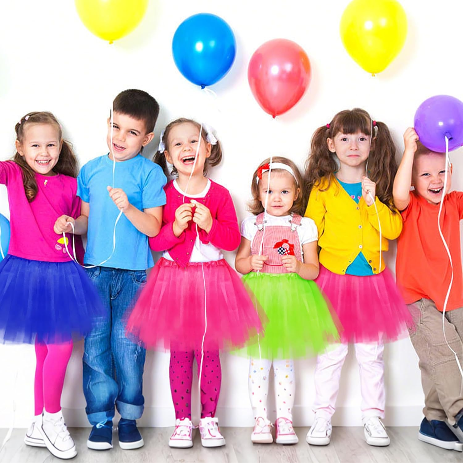 Tutu for Toddler Girls 4-12 Yrs 3 Layer Kids Tutu Skirts Tulle Ballet Tutus Dress up for Party Halloween Costume