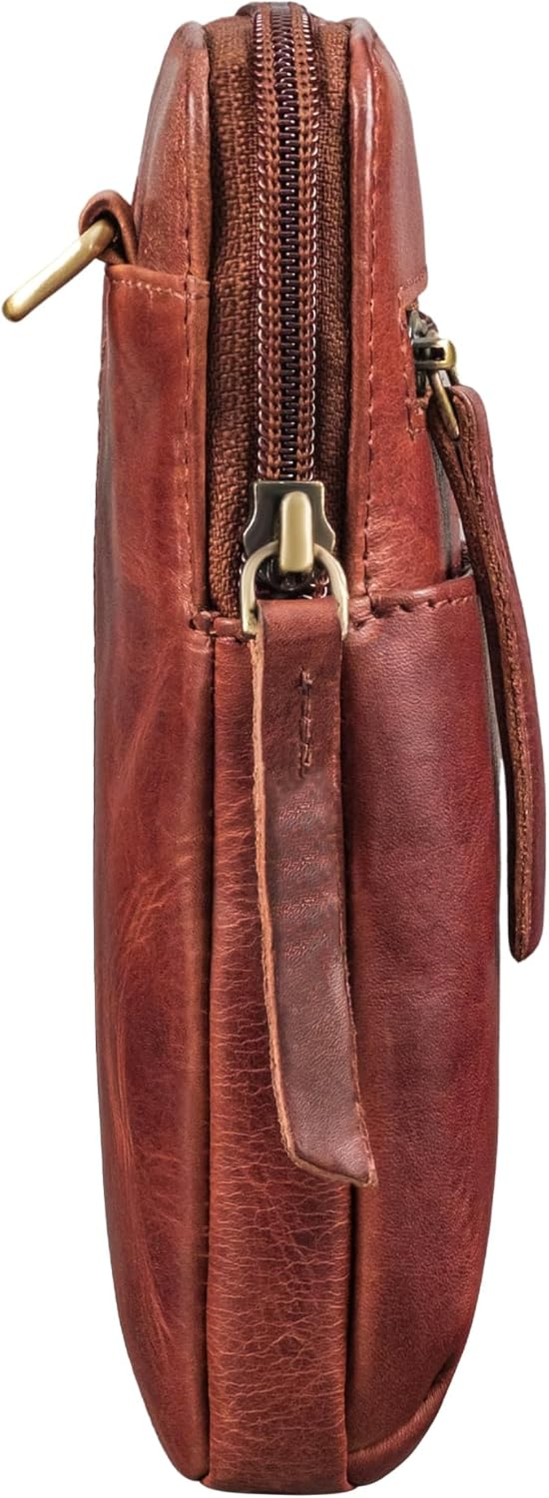 STILORD 'Indie' Neck Pouch for Men and Women, Small, Vintage Festival Bag, Genuine Leather Chest Pocket, Small Mobile Phone Case Made of Real Leather image number 3