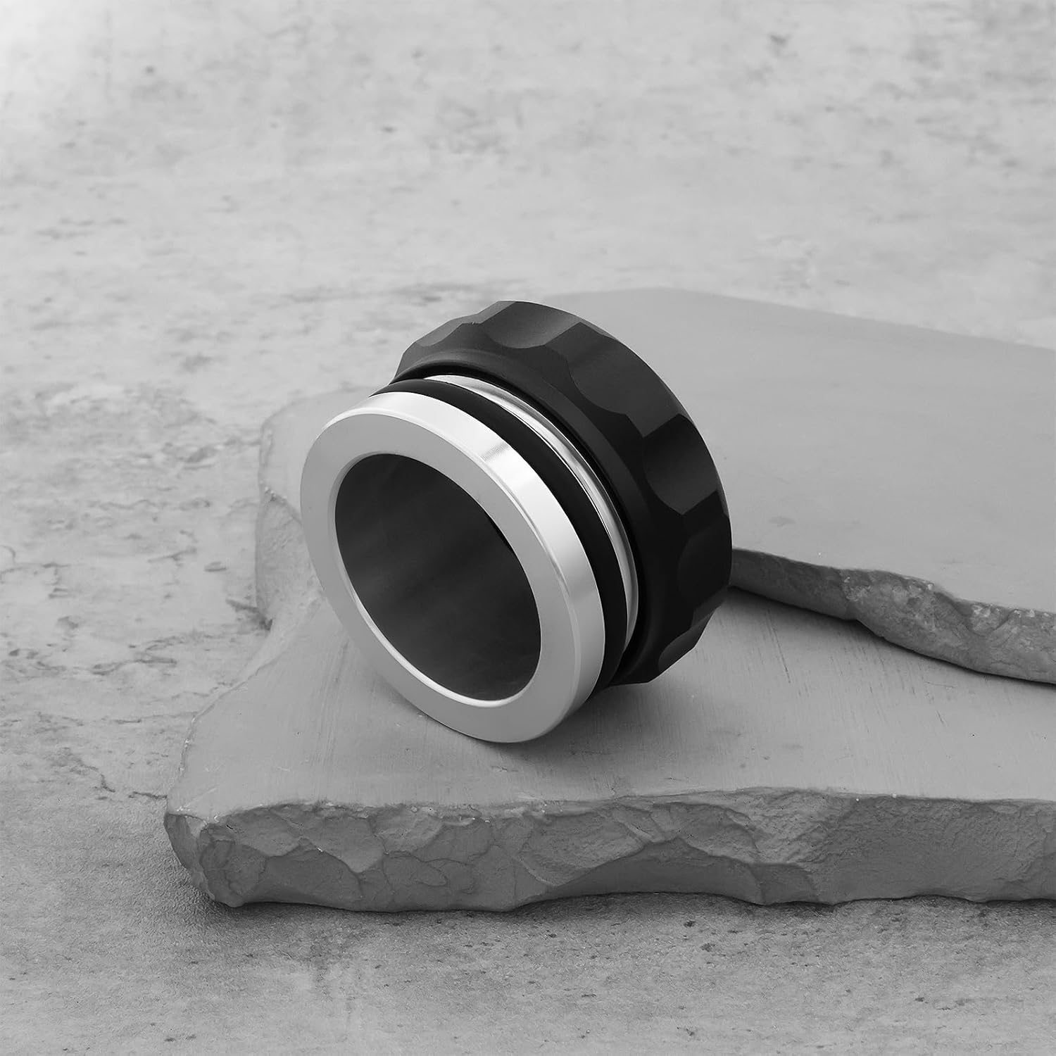 Ecsing Car 2 Inch Weld-On Filler Neck Oil Cap Aluminium Alloy Cap for Oil Tanks Fuel Tanks Water Tanks Dry Fuel Tanks, Black image number 1