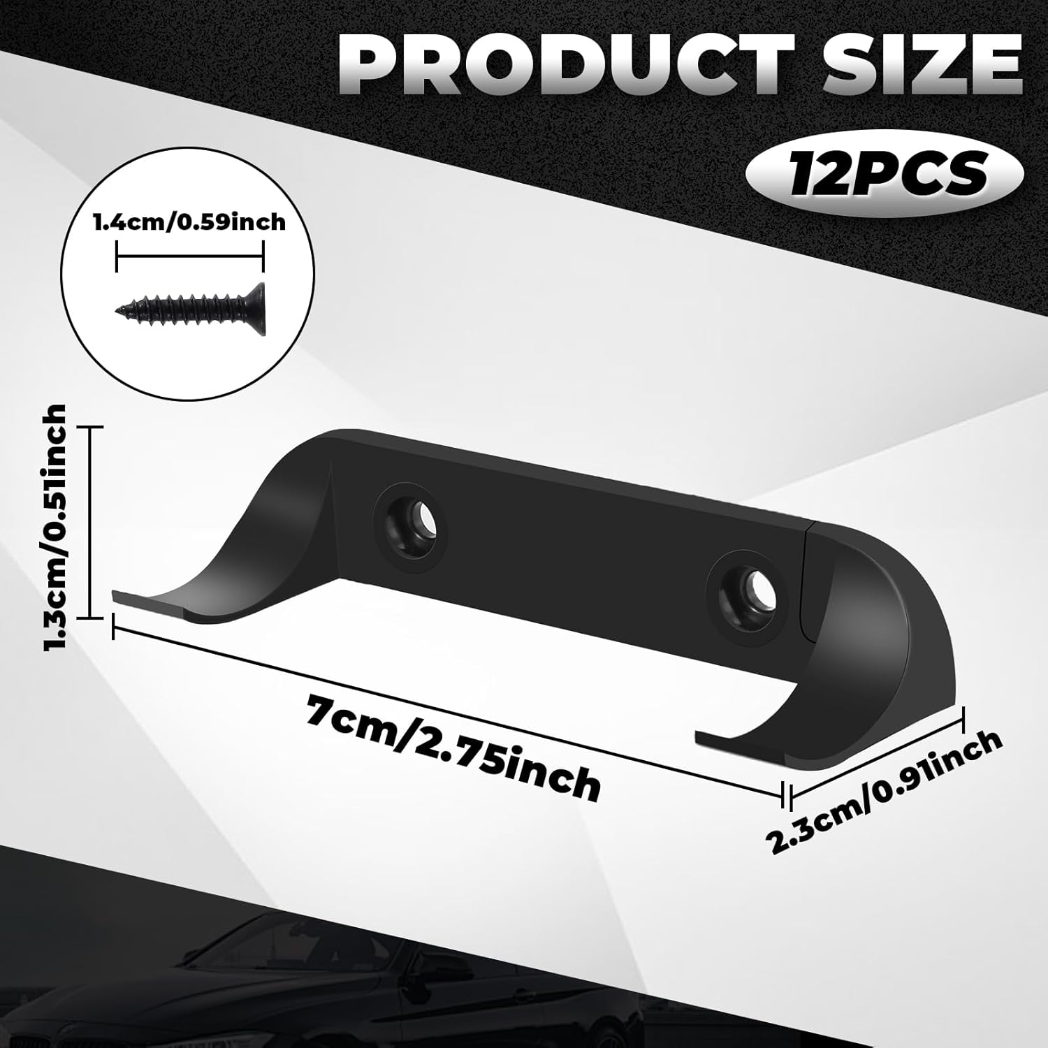 12/20 Pac Car Display Wall Mount Firm Display Cars by Wheels on Wall Vertical Car-Display Bracket Compatible with Car Models Easy-To-Install Hanging Cars Display Rack (20) image number 6