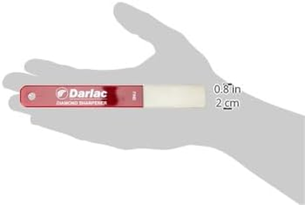Darlac Fine Grade Diamond Sharpener - Great for Sharpening Pruners, Secateurs, Shears, Loppers, Knives and Other Blades