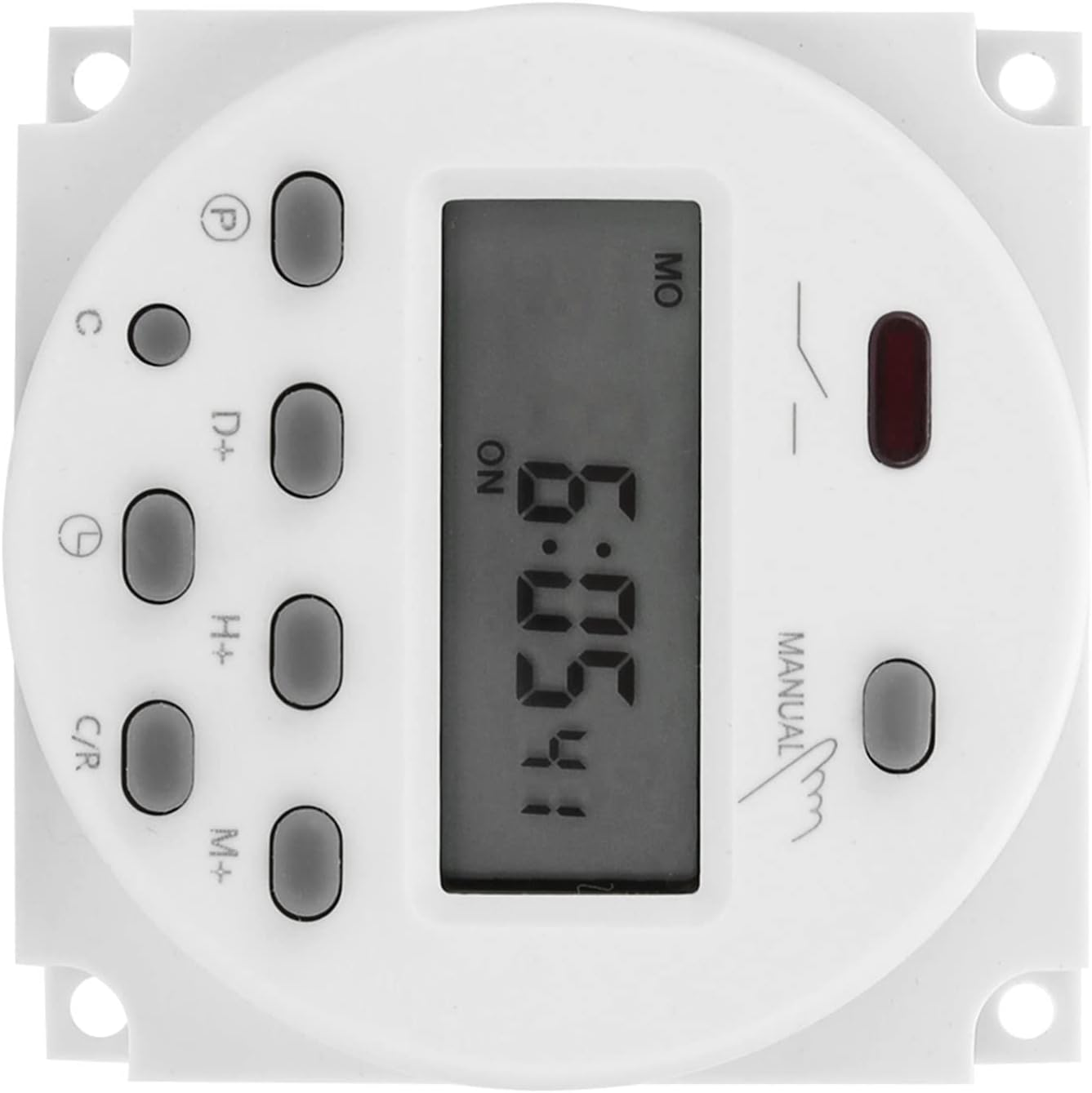 In-Wall Digital Timer,12V Time Switch Indoor Timer,Mini LCD Programmable Microcomputer Control Power Timer Relay Switch,For Advertising Light Boxes,Etc image number 5