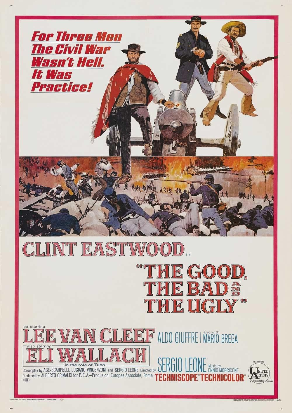 OMG Printing the Good the Bad and the Ugly Clint Eastwood Poster/Print/Picture Satin Photo Paper - A3-297Mm X 420Mm