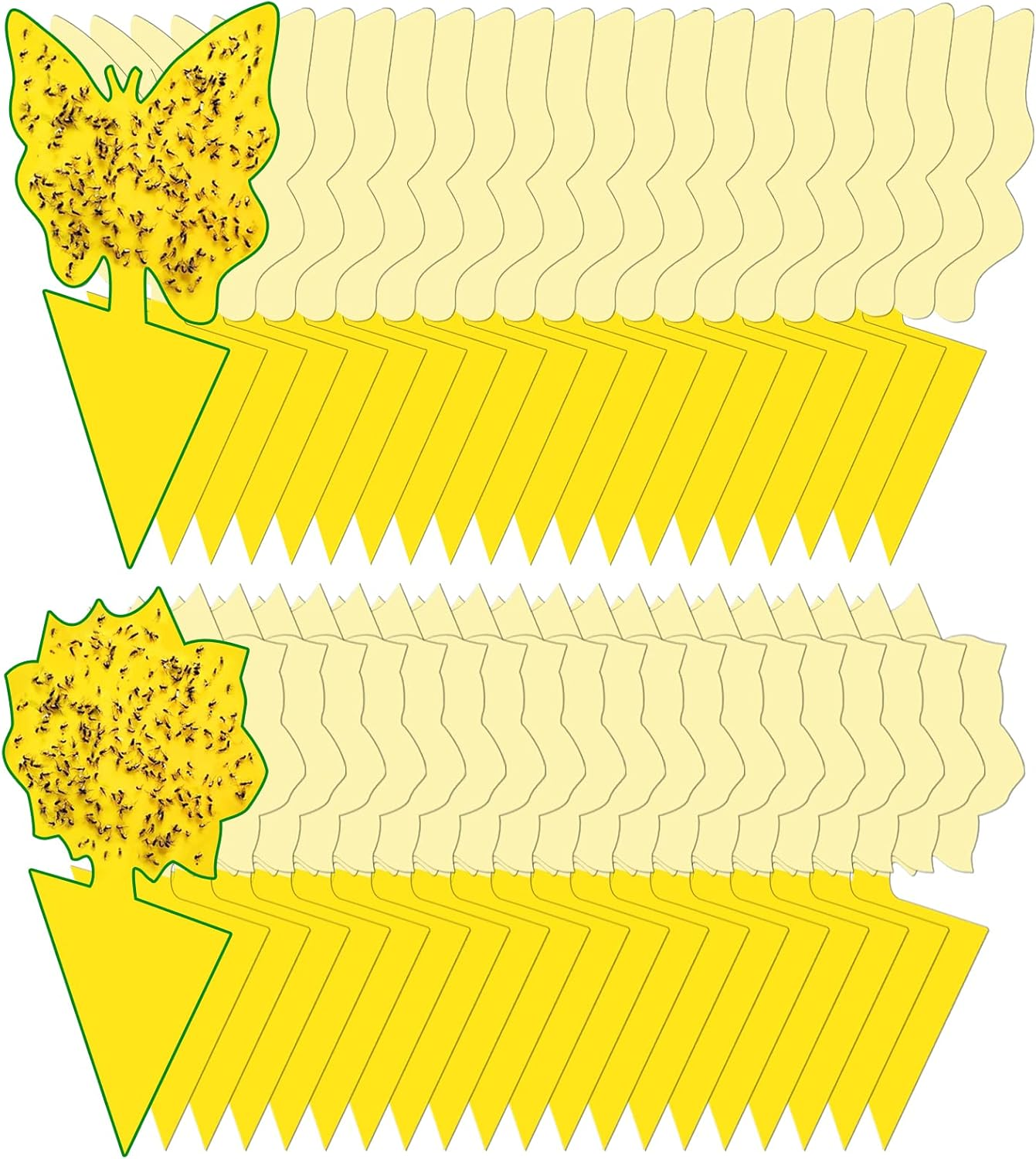 40 Pack Fungus Gnat Traps for House Indoor, Fungus Traps Fruit Fly Traps for Indoors Gnats Sticky Traps for Plants Yellow Sticky Traps for Gnats image number 2