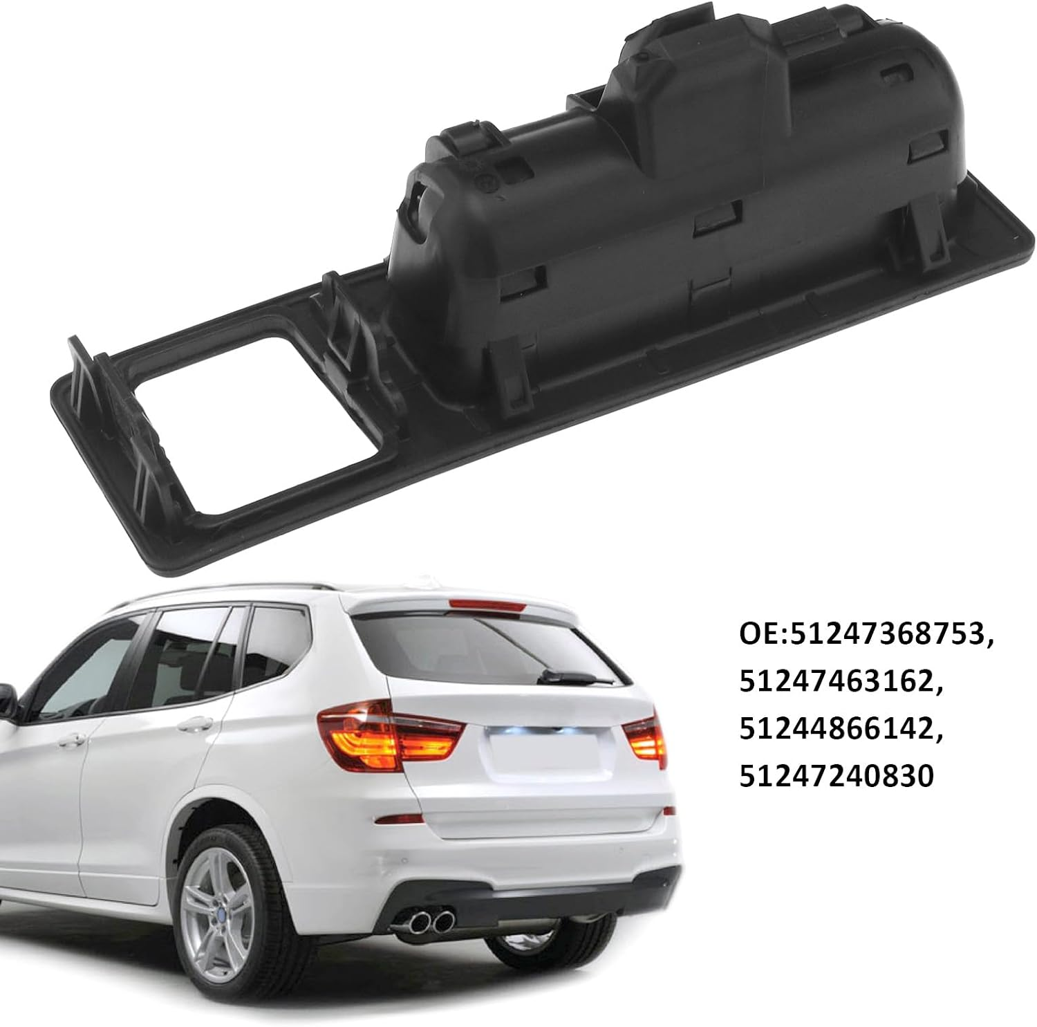 Car Tailgate Release Opener Switch Rear Boot Lid Switch 51247368753 Compatible with BMW 2 3 4 5 Series X3 Car Tailgate Handle Switch Rear Door Lock Switch image number 5