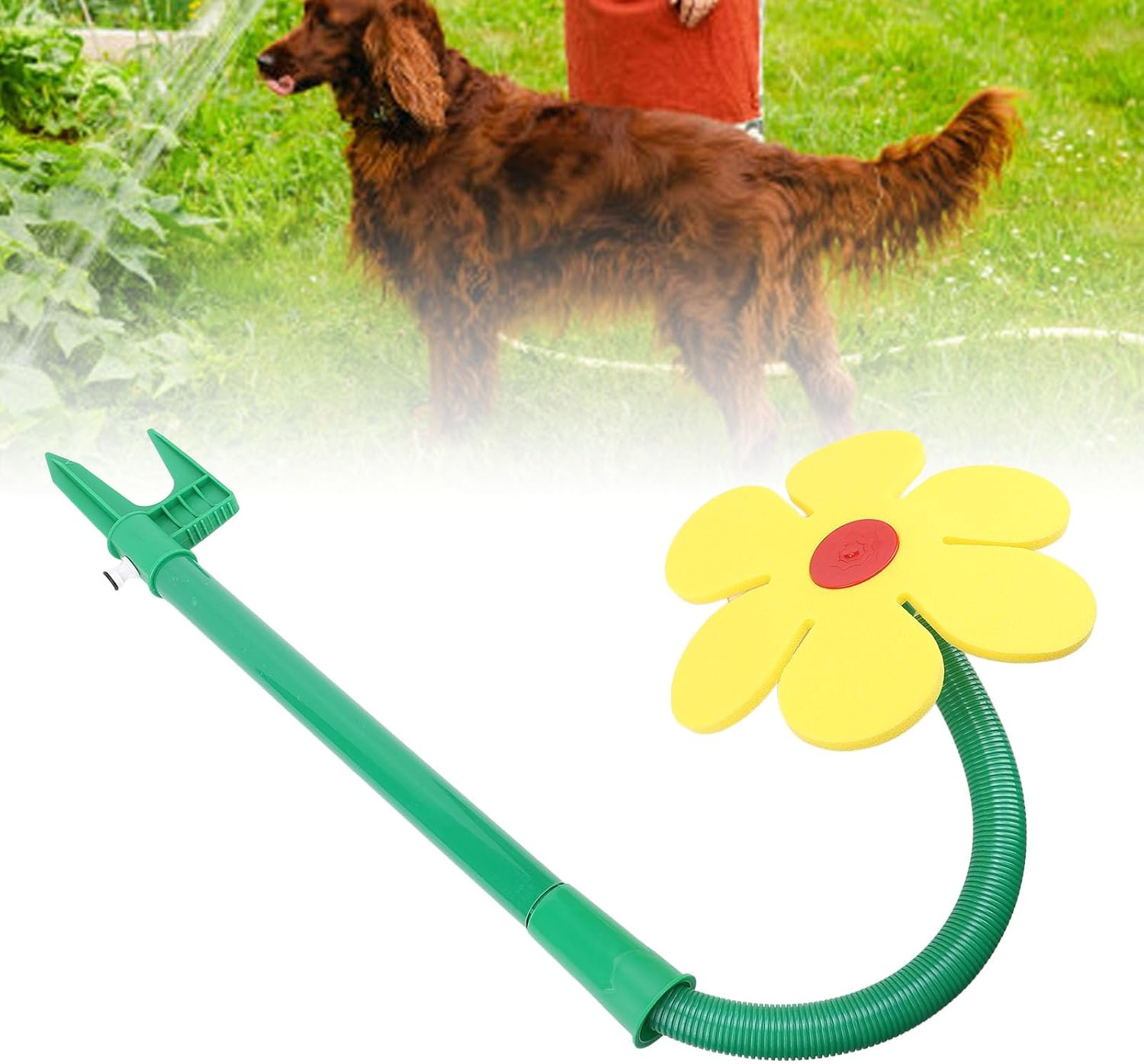 Crazy Daisy Sprinkler, Plastic Garden Sprinkler Dancing Flower Sprinklers, Flower Water Sprinkler, Children Sprinkler Toy for Yard Watering Dogs Kids Playing image number 1