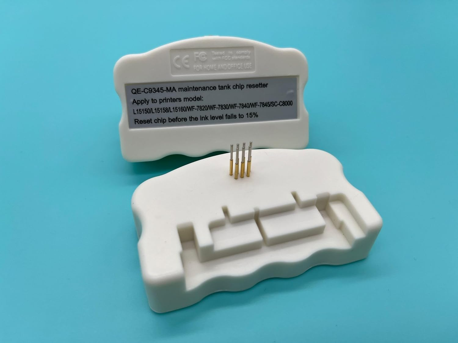 C9345 Maintenance Box Chip Resetter for EPN ET-5800 ET-5850 ET-5880 ET-8550 ET-8500 ET-16600 ET-16650 WF-7820 WF-7830 WF-7840 L15150 L15160 L18050 L8050 EC-C7000 ST-C8000 ST-C8090 - Battery Type image number 1