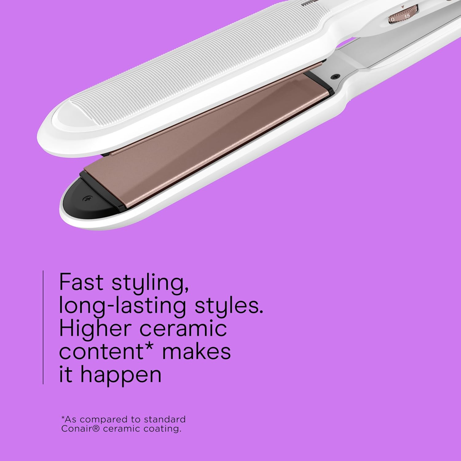 Conair Double Ceramic Flat Iron, 1 1/2-Inch image number 6