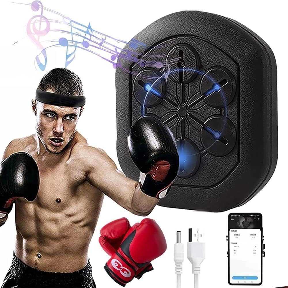 Riksam Music Electronic Boxing Wall Target, Punching Bag Training Boxing Reaction Machine,Target Boxing Mat Wall Target APP Bluetooth Connection (Boxing Machine & Gloves) image number 4