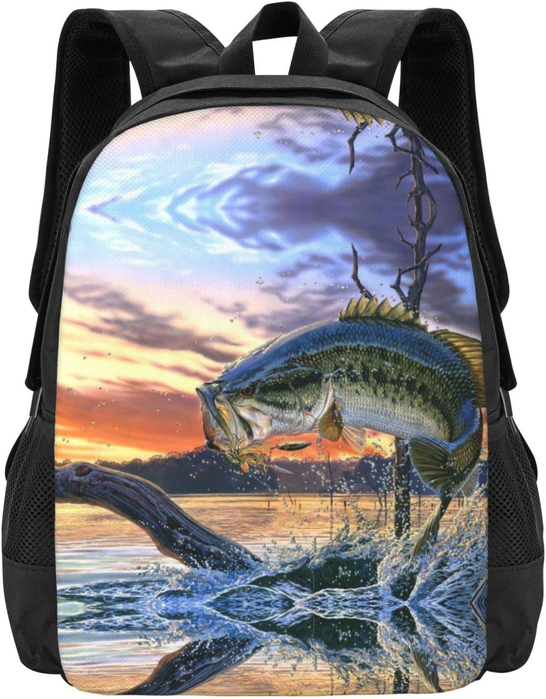 COMAAM Cute Panda and Sloth Simple and Large Capacity Backpack Laptop Bag Can Accommodate 15 Inch Laptops