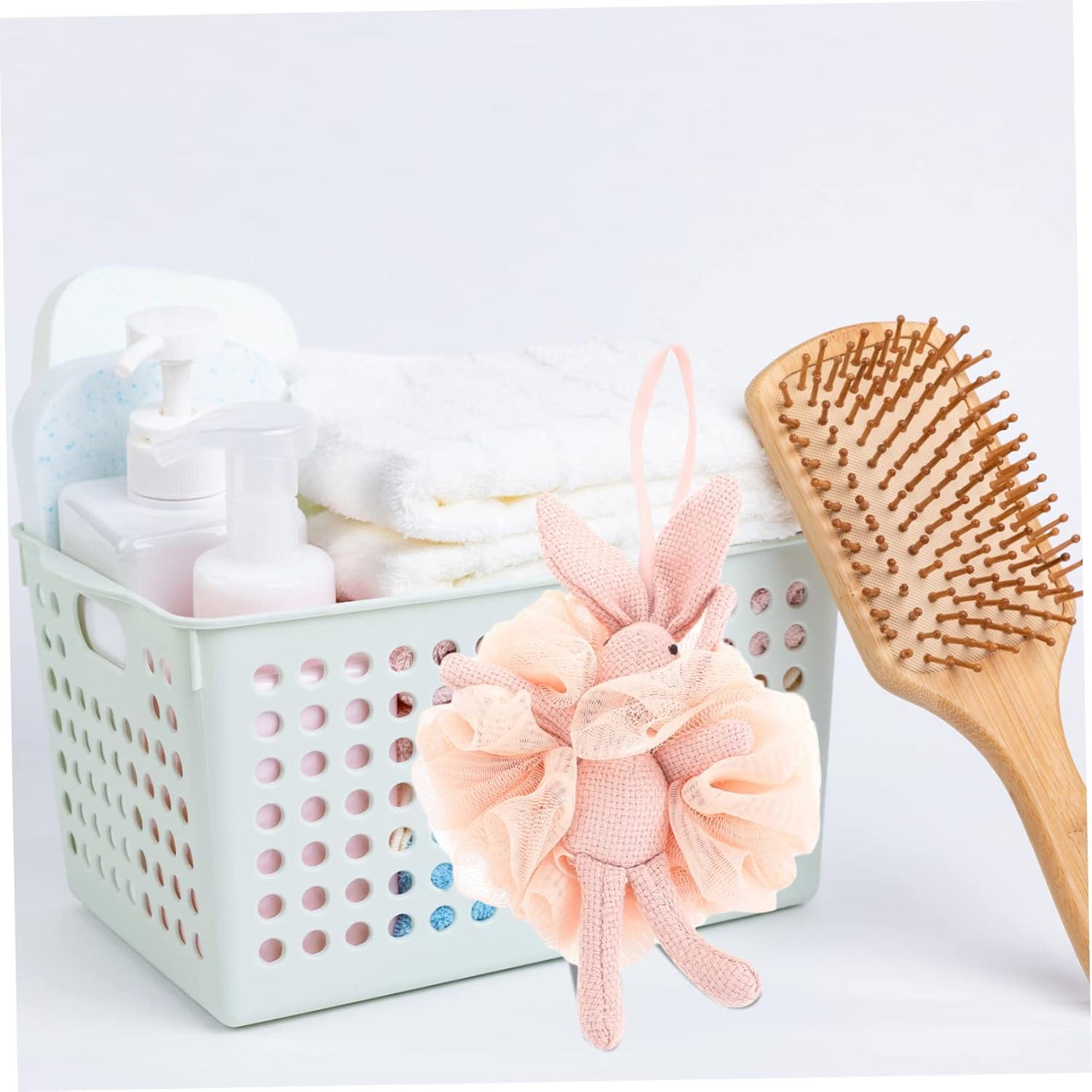 SOESFOUFU Adorable Rabbit Bath Ball Hotel Rabbit Bathing Balls Portable Bathing Accessory Random Color image number 6