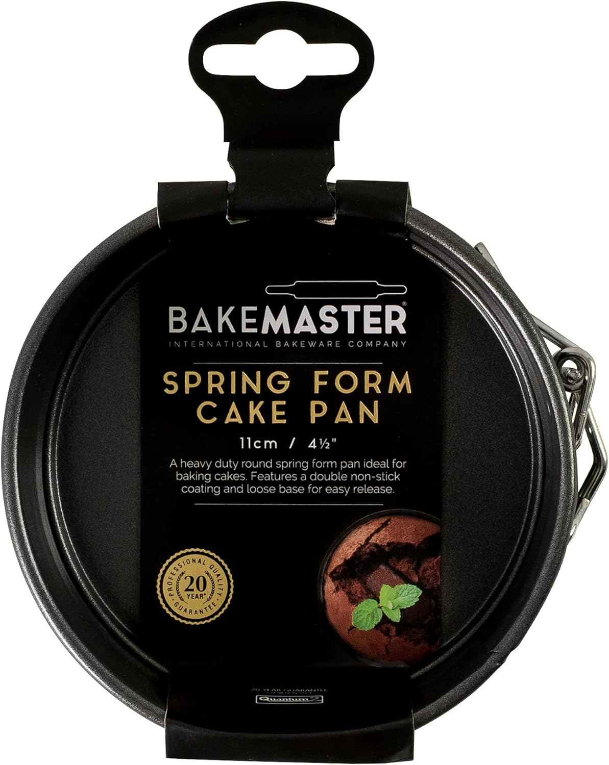 Bakemaster Springform Non-Stick round Cake Pan, Black, 40050 3.5 Cm*11 Cm* 11 Cm image number 1