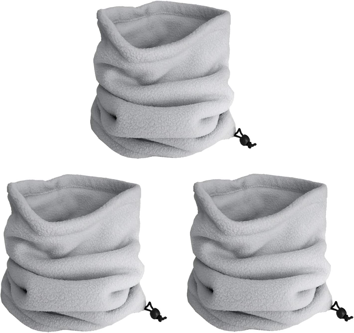 LERTREE 3PCS Winter Neck Warmer Neck Gaiter Fleece Skiing Cycling Windproof Balaclava Scarf for Men Women