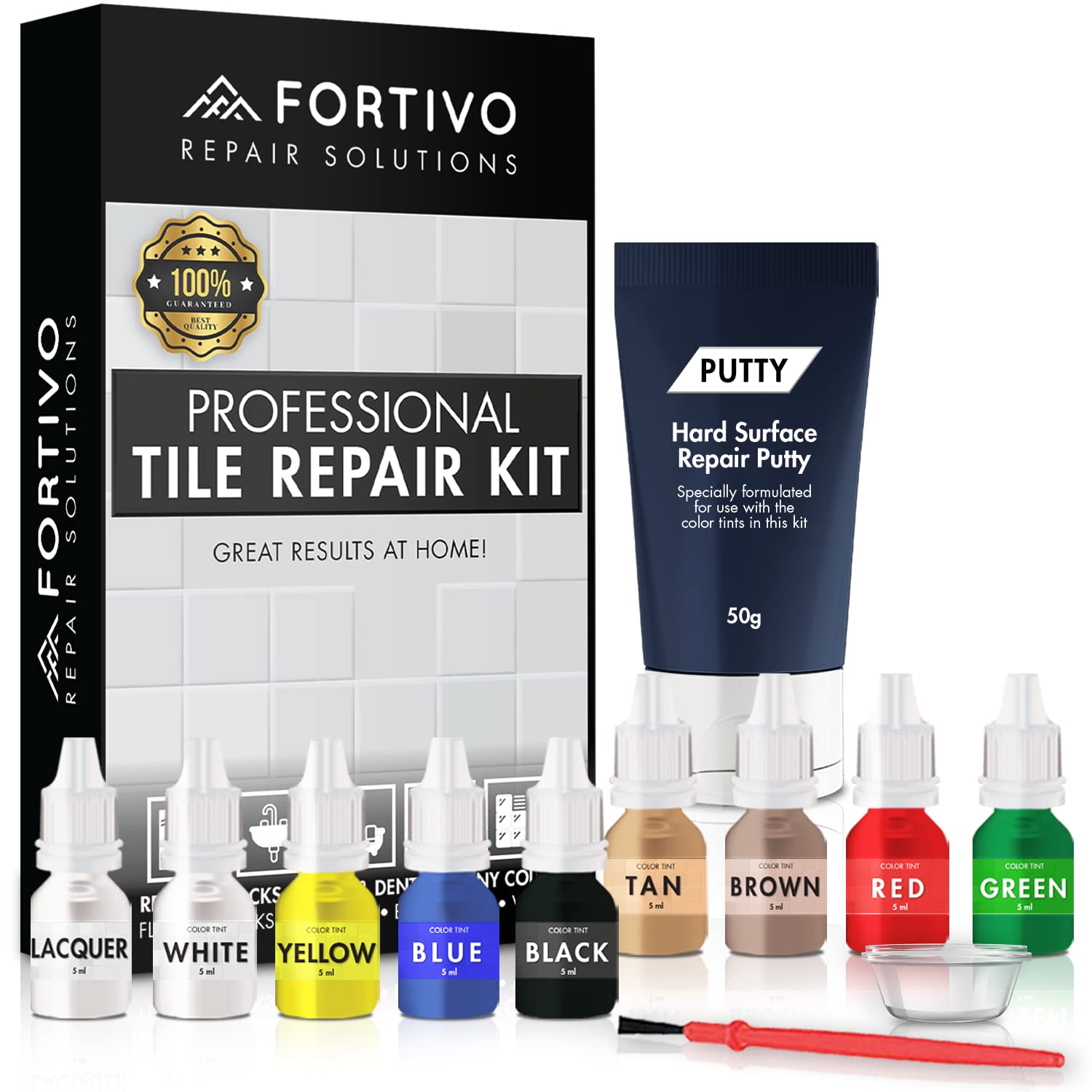 Tile Repair Kit Stone Repair Kit- Porcelain Tile Chip Repair Kit, Porcelain Repair Kit, Marble Repair Kit, Tile Repair, Tub and Tile Refinishing Kit, Crack Chip Ceramic Floor, Bathtub Repair Kit image number 4