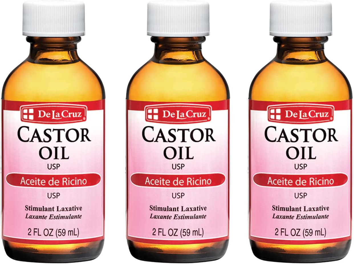De La Cruz Pure Castor Oil, Aceite De Ricino, 3-Pack of 2 Fo Bottles image number 6