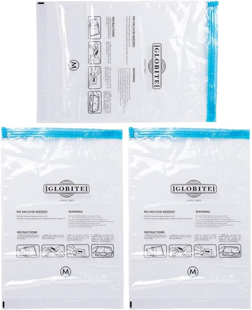 Globite Compression Bag 3Pk - Medium, Clear image number 3