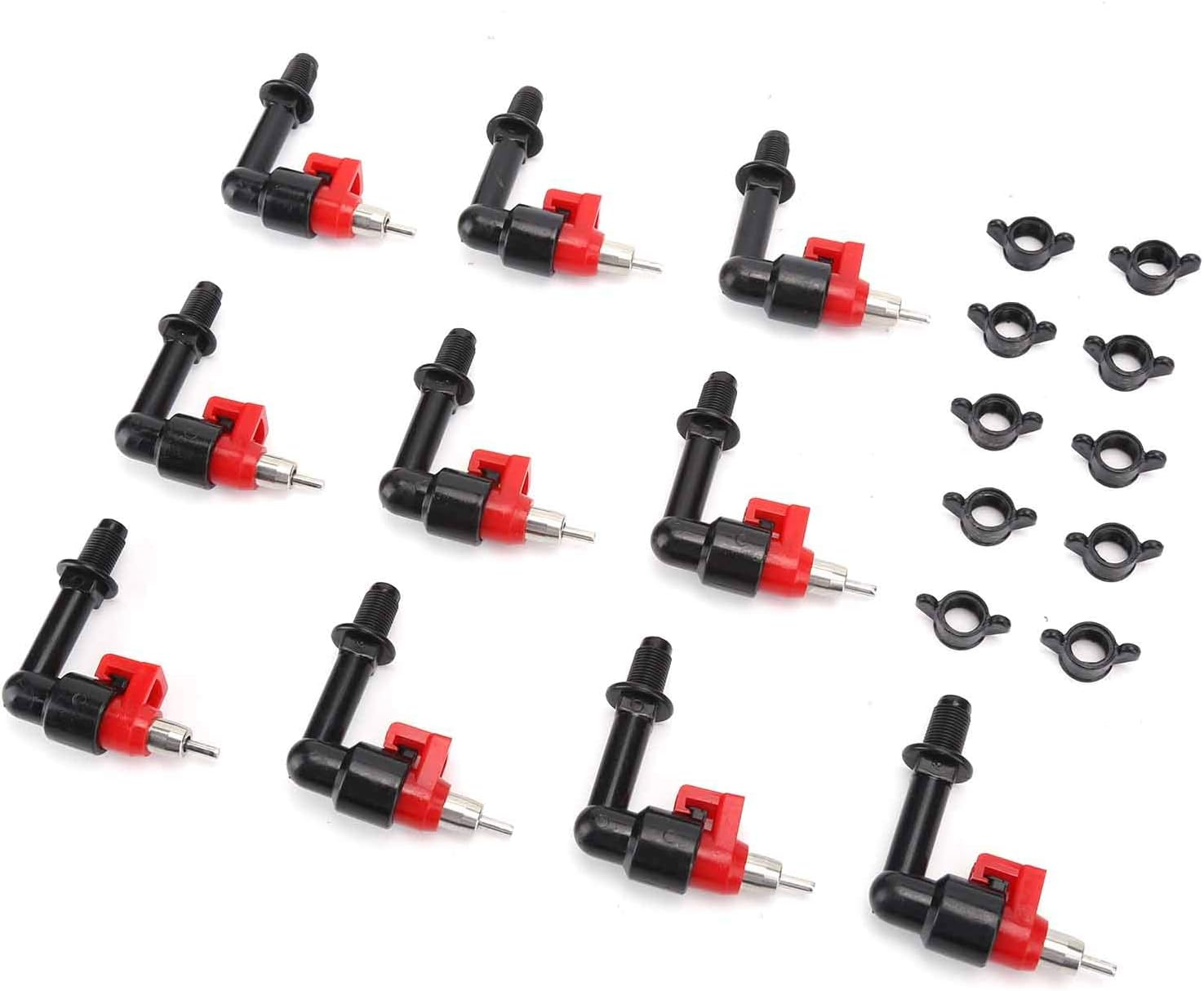 Pack of 10 Automatic Nipple Drinkers and Feeders for Poultry - Efficient System for Easy Feeding - Ideal for Small Animals and Farm Use image number 3