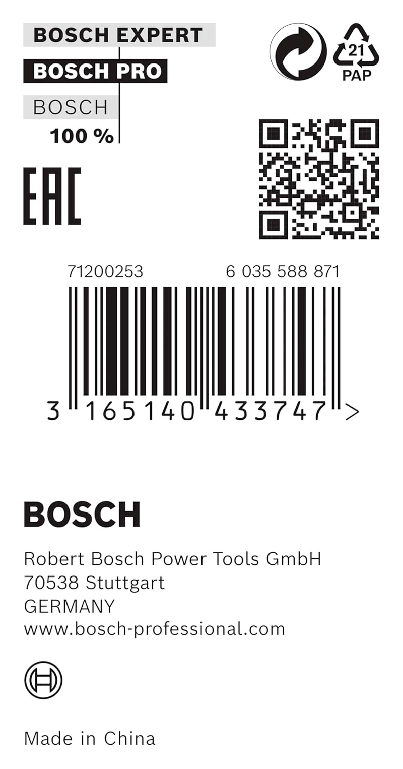 Bosch Professional 2600100208 Reduction Ring for Circular Saw Blades 30 X 20 X 1,2 Mm, Silver/White
