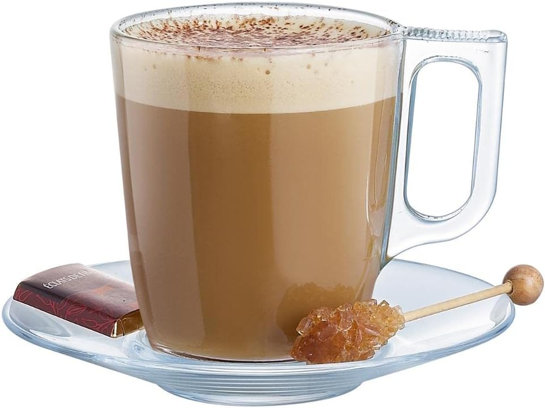 Luminarc New Set 6 Mugs Breakfast Mugs Glass Coffee for Microwave 25Cl image number 5