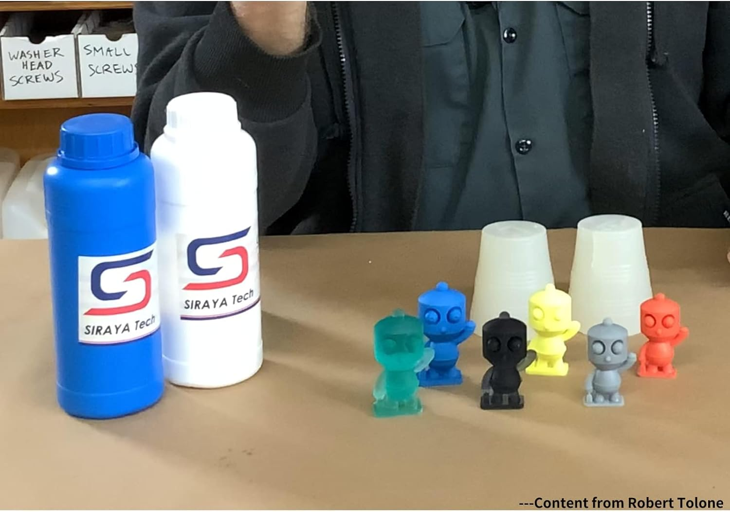 Siraya Tech Defiant 25 Platinum Silicone Mold Making DIY Kit, 25A Hardness, Translucent, Ideal with 3D Printing UV Resin, Easy to Stop Curing Inhibition, No Coating, for Casting Epoxy Resin (35.27 Oz) - Clear image number 2