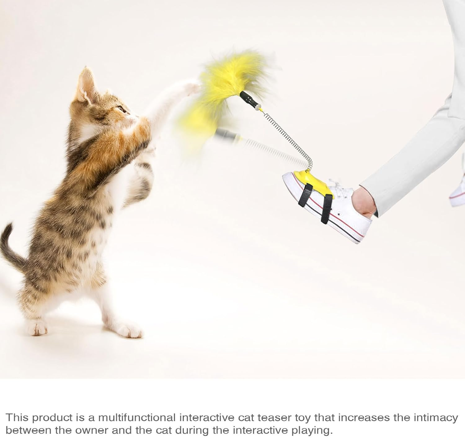 Cat Feather Collar Toys, Interactive Cat Toys for Indoor Cats Teasing Wand Collar Funny Cat Toy,Suitable for Old Kittens and Kittens to Exercise/441 image number 4