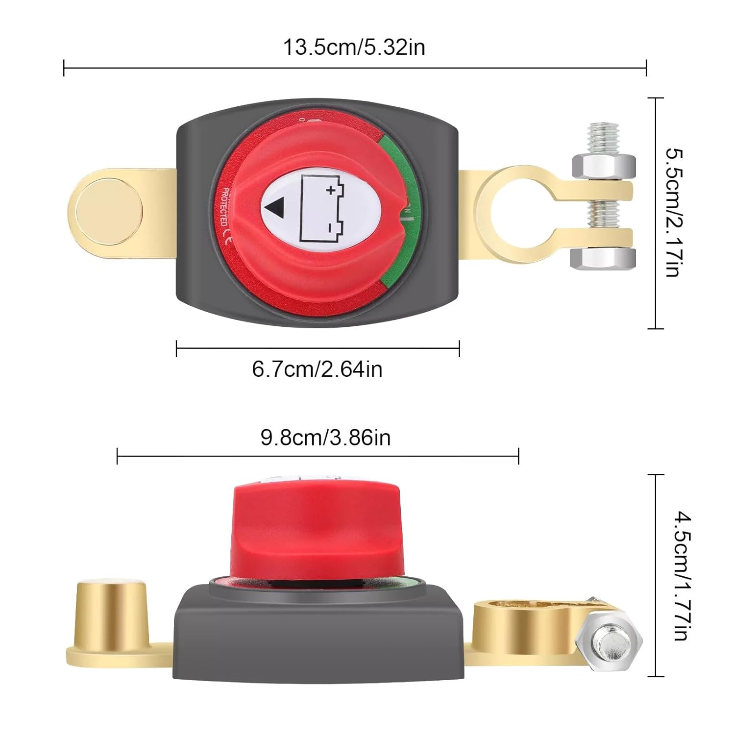 12-48V Battery Power Cut Master Switch Disconnect Isolator for Car RV Marine Boat Truck ATV Vehicles image number 5