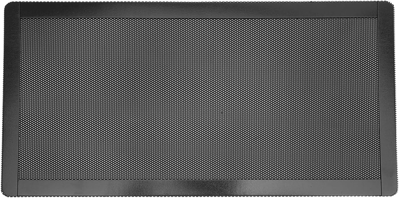 Pc Dust Cover, 12X24Cm Fan Dust Filter Mesh, PC Fan Dust Mesh Filter PVC Computer PC Case Dust Proof Filter Cover, Black, 10Pcs image number 1