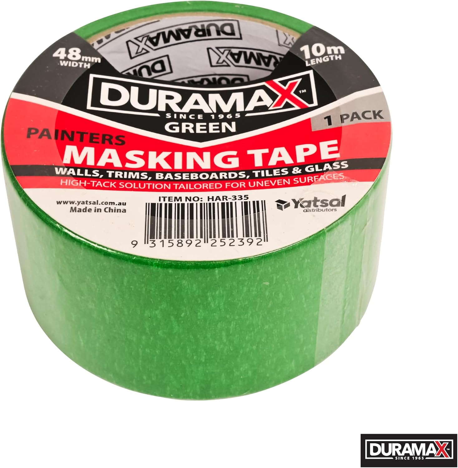 Duramax Painters Masking Tape, 10 Meter X 48 Mm Width, Green image number 1