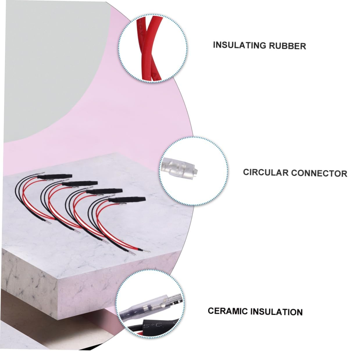 Universal 4Pcs LED Turn Signal Resistance Decoder Wire for Motorcycles, Signal Light Flash Controller with Unilateral Lead, Indicator Resistor Adaptor for Motorbike Indicator image number 6