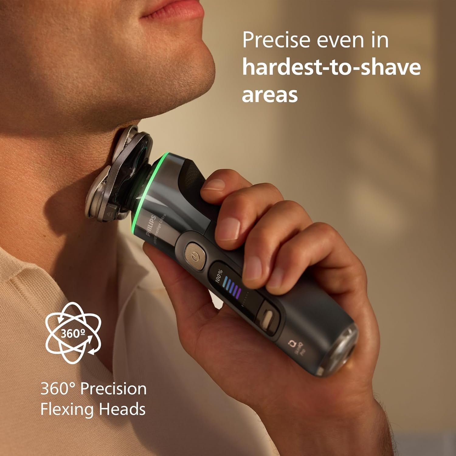 Philips Series I9000 Prestige Ultra Electric Shaver (AU Version) with Skiniq PRO, Quick Clean Pod+Travel Case, Beard/Nose Trimmer, AI Powered Shaving, Made in Netherlands, 7 Year Warranty, XP9402/27 image number 2