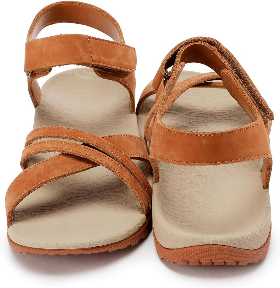 FOOT BIO-TEC Female Smart Tan Orthotic Sandals 8 image number 6