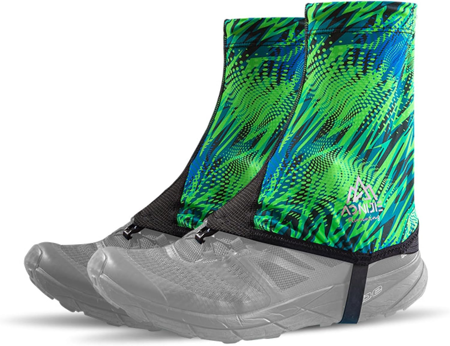 Azarxis Low Trail Gaiters Reflective Ankle Gators Protective Shoe Covers with UV Protection & Breathable & Sand Prevention for Women & Men & Youth Hiking Climbing - 01 Blue - L image number 5