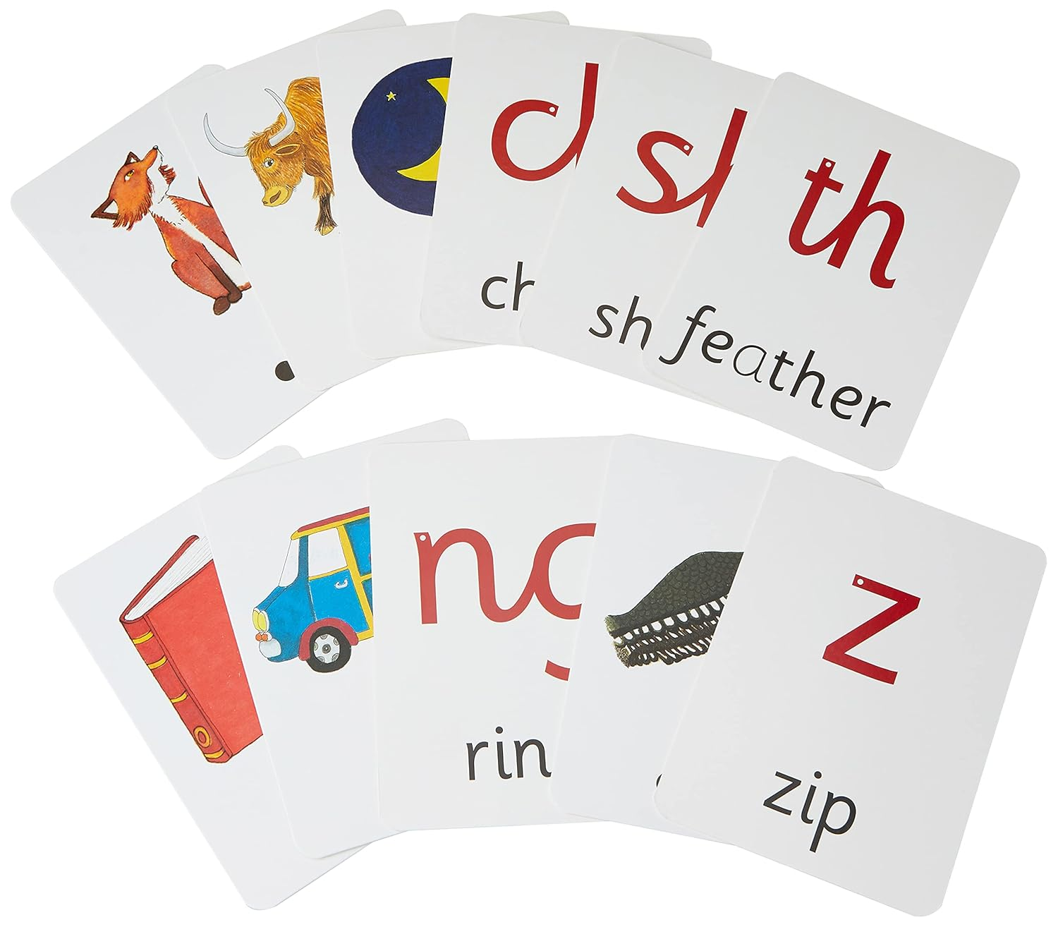 Jolly Phonics Picture Flash Cards: in Precursive Letters image number 1