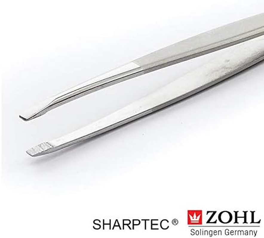 ZOHL Solingen Professional Eyebrow Tweezers Straight Tip - Made in Germany
