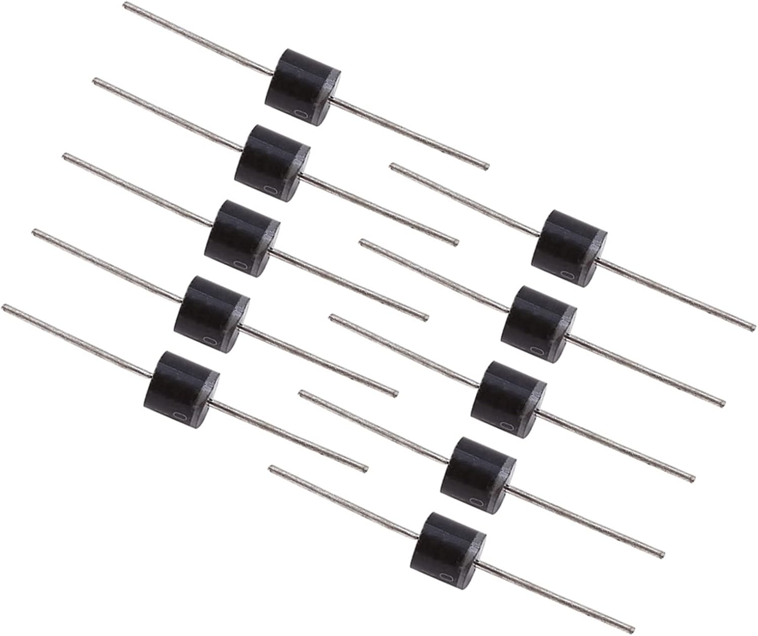 50Pcs 10A10 1000V High Voltage Rectifier Diodes, Eco-Friendly Unleaded, Low Forward Voltage Drop, High Current Capability, for Car Circuits image number 1
