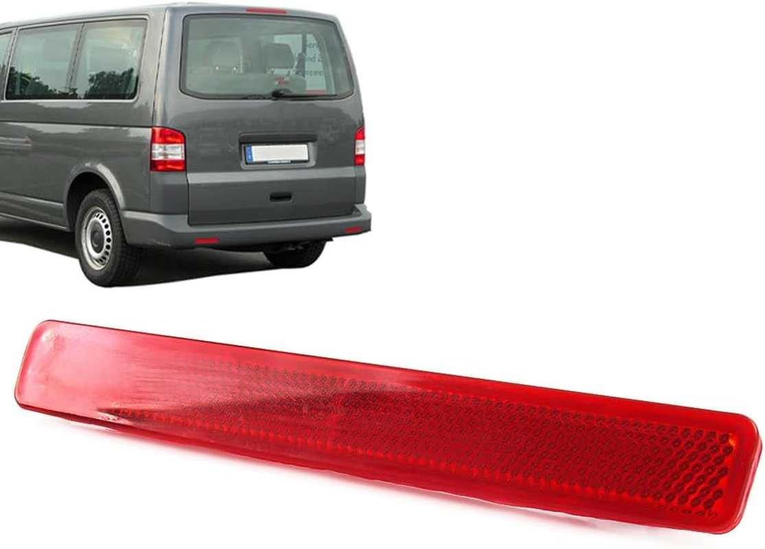 ROBUST Rear Bumper Tailgate Red Reflector Lens No Light Right Driver Side for VW Transporter T5 Multivan V Van 7E0945106 2003-2015 image number 4
