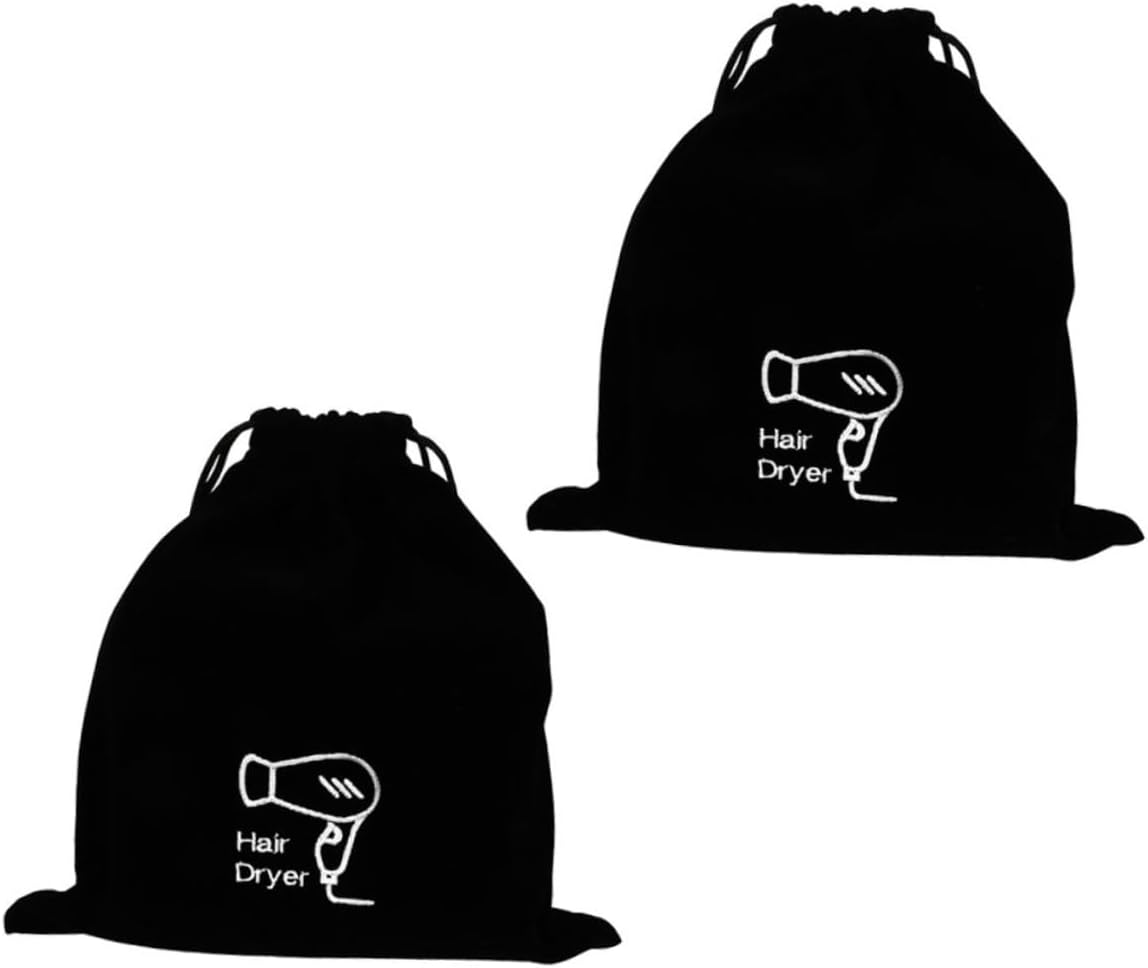 FRCOLOR 4Pcs Travel Bag for Hair Styling Tools Hair Dryer Organizer Drawstring Pouch image number 7