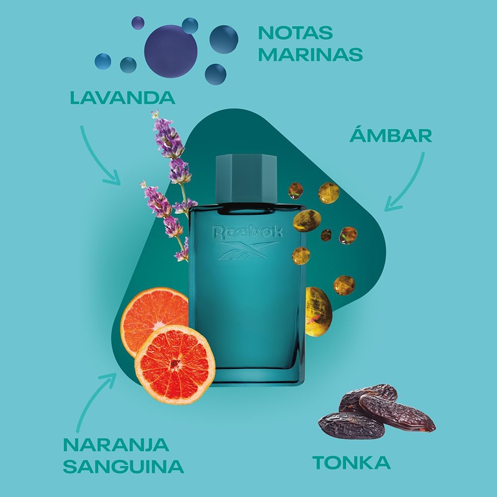 Reebok Men'S Cool Your Body Eau De Toilette 100 Ml image number 4